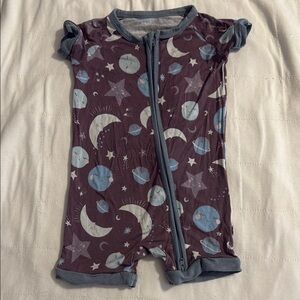 Little Sleepies Shorty - Celestial Print Baby Romper